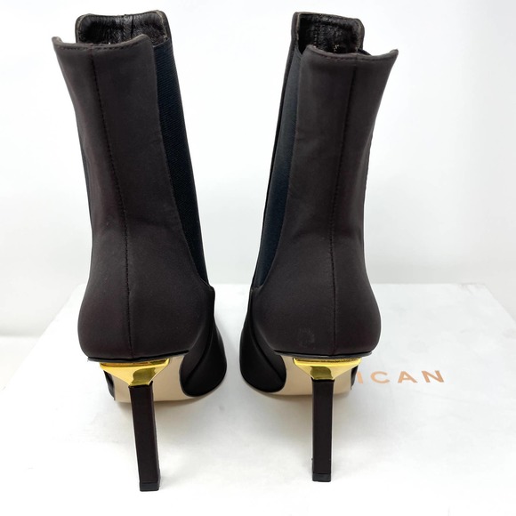 Good American Neoprene Pointed Toe Ankle Booties In Brown Size 7.5 New - Picture 6 of 11